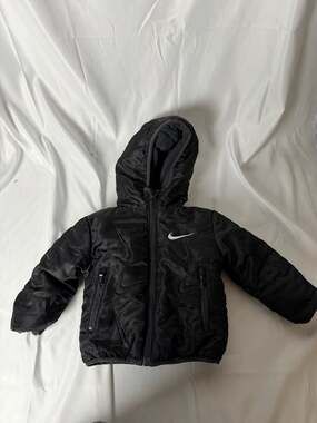Nike Baby Boys Quilted All-Over Swoosh Puffer Jacket with Fleece Lining, Size 12